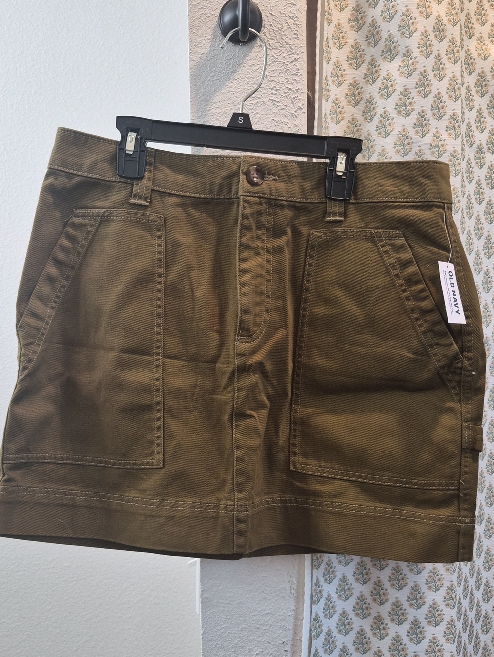 Old Navy Olive Green Utility Mini Skirt